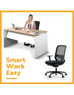 Scrivania smartworking casa ufficio 80x40 cassetto moderno Home Desk  8016730028025