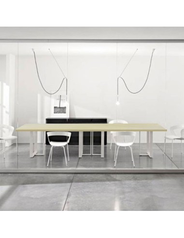 Tavolo riunione quadrato o rettangolare - design moderno