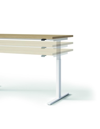 scrivania elevabile in altezza regolabile con motore a piu' posizioni.
